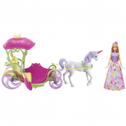 DYX31 Игрушка Barbie Конфетная карета и кукла