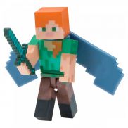 TM16492 Игрушка Фигурка Minecraft Alex with Elytra Wings 8см Jazwares