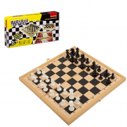ВВ3490 Удачная партия Bondibon, 3в1 (шахматы, шашки, нарды), Вox 30,1x15,6x3,5 см, арт.18998.