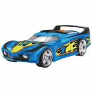 90532 Игрушка Машинка Hot Wheels на бат. свет+звук электромех. зелёная 25 см