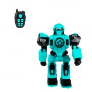 601B Робот на р/у "Planet Warrior" (цвет синий), со световыми и звуковыми эффектами, 30х14,5х39 см
