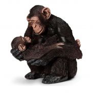 14679 Игрушка. Фигурка животного 'Шимпанзе самка с детеныше