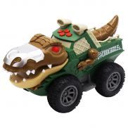 FT0735699 Игрушка. Инерционная машинка Funky Toys, зеленый Крокодил со светом и звуком