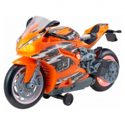 5417135 Игрушка Мотоцикл Street Moverz Teamsterz. оранжевый (свет, звук), 3+