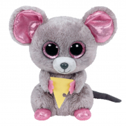 36192 Игрушка мягконабивная Мышонок Squeaker с кусочком сыра серии "Beanie Boo's", 15 см