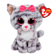 37075 Игрушка мягконабивная Кошка (серая) Kiki серии "Beanie Boo's", 24 см