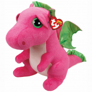 37173 Игрушка мягконабивная Дракон Darla розовый серии "Beanie Boo's", 15 см