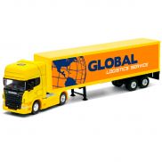 68021S Игрушка модель тягача с прицепом 1:64-68 Scania V8