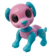Т14336 1toy, Интерактивная игрушка Робо-пёс розовый, 3* ААА бат (не входят), коробка с окном
