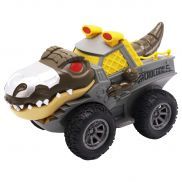 FT0735702 Игрушка. Инерционная машинка Funky Toys, Крокодил коричневый с подвижными элементами