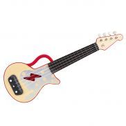 E0624_HP Музыкальная игрушка Гавайская гитара для детей "Мерцающая укулеле", красная