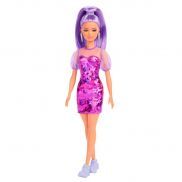 FBR37/HBV12 Кукла Барби серия "Игра с модой" В ярко-фиолетовом платье