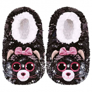 95560 Тапочки-носки детские с пайетками Кошка Kiki серии TY Fashion размер L (23,2 см)