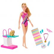 GHK23 Игровой набор Barbie Чемпионка по плаванию