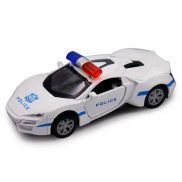 FT61307 Игрушка Машинка die-cast, модель Ликан полиция, инерционная, белая, 1:32 Funky toys