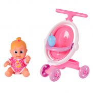 803004 Игрушка Bouncin' Babies Кукла Бони 16 см с коляской, дисплей