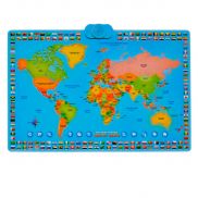 1619005 Карта мира интерактивная (обновленная версия), в коробке (65*7,5*30 см) Zanzoon