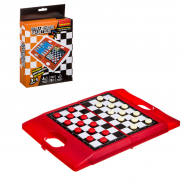 ВВ3482 Удачная партия Bondibon, 3в1 (шахматы, шашки, нарды), Box 15,5x20x4,2 см, арт. HF9686.
