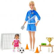 GLM47 Игровой набор Barbie "Футбольный тренер"