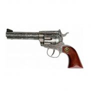 4060109 Игрушка Пистолет Marshal antique 22 см, рукоятка из дерева, упаковка-тестер, 100 зарядов