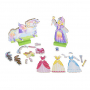9281 Деревянные куклы с магнитами для наряжания "Принцесса и пони"