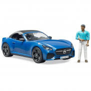 03481 Игрушка из пластмассы Спортивный автомобиль Roadster c водителем