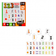 IT21093 Настольная игра для детей с 3 лет "1-2-3. Обучение счету" Headu