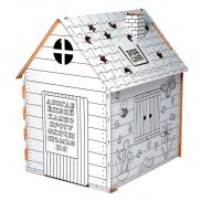 КДР03-002 Игрушка, Картонный домик-раскраска "Бибалина" уменьшенная упаковка