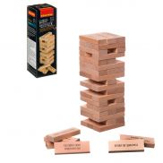 ВВ4178 Развивающие игры из дерева Bondibon Игра-баланс «Башня-челлендж», башня с заданиями
