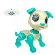 Т20973 1toy игрушка интерактивная Robo Pets Щенок  бело-голубой, ИК пульт, свет, звук, движение