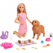 HCK75 Набор игровой Barbie Новорожденные щенки