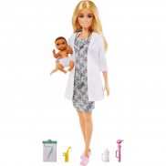 GVK03 Кукла Barbie Доктор педиатр с пациентом малышом