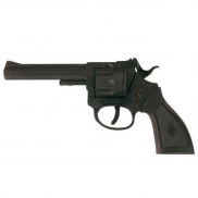 0320F Игрушка Пистолет Rocky 100-зарядные Gun, Western 192mm, упаковка-короб (Sohni-Wicke)