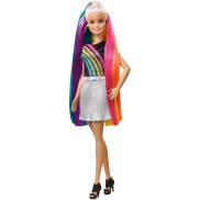 FXN96 Кукла Барби Радужное сияние волос, 29 см