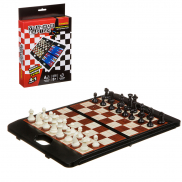 ВВ3481 Удачная партия Bondibon, 4в1 (шахматы, шашки, нарды,5 в ряд), Вox 24,2x18,6x3,5 см, арт. 899