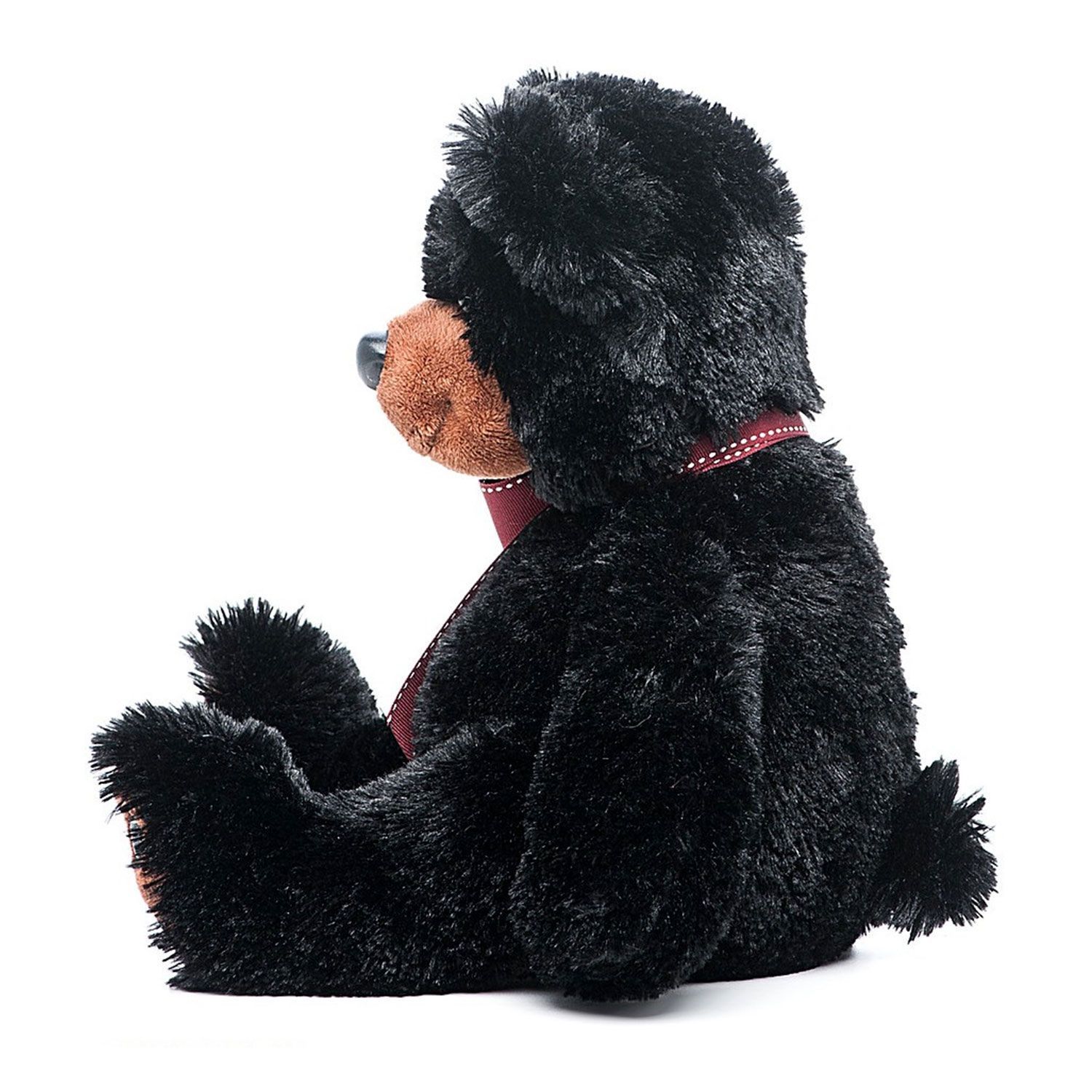 черный медведь aurora. мягкая игрушка черный мишка. чёрный плюшевый медведь. черный медвежонок мягкая игрушка. Blckbo плюшевый черный.