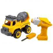 Т16957 Игрушка 1toy Горстрой бетономешалка (18 см, разборный, в компл. шуруповерт на бат.)