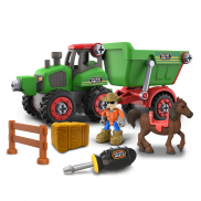 40081 Игровой набор Farm Трактор, Прицеп и акс. Nikko