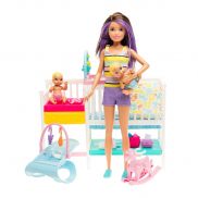 GFL38 Игровой набор Barbie Няня Скиппер с малышами