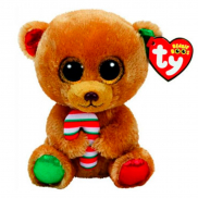 37240 Игрушка мягконабивная Медвежонок с конфетой Bella серии "Christmas Collection", 15 см
