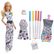 FPH89/FPH90 Игровой набор Barbie Crayola "Одежда-раскраска"