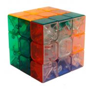 Т14217 1toy Головоломка "Куб 3х3 с прозрачными гранями"5,5см, блистер 14х19,5см