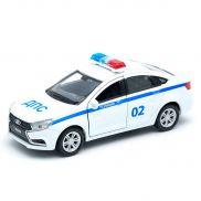 43763PB Игрушка модель машины 1:34-39 Lada Vesta SW Cross полиция ДПС