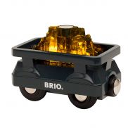33896 BRIO Игрушка. Вагончик с светящимся грузом золота, 2 эл.
