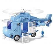 FT62101 Игрушка Полицейский вертолет-конструктор, свет, звук, 32см Funky toys