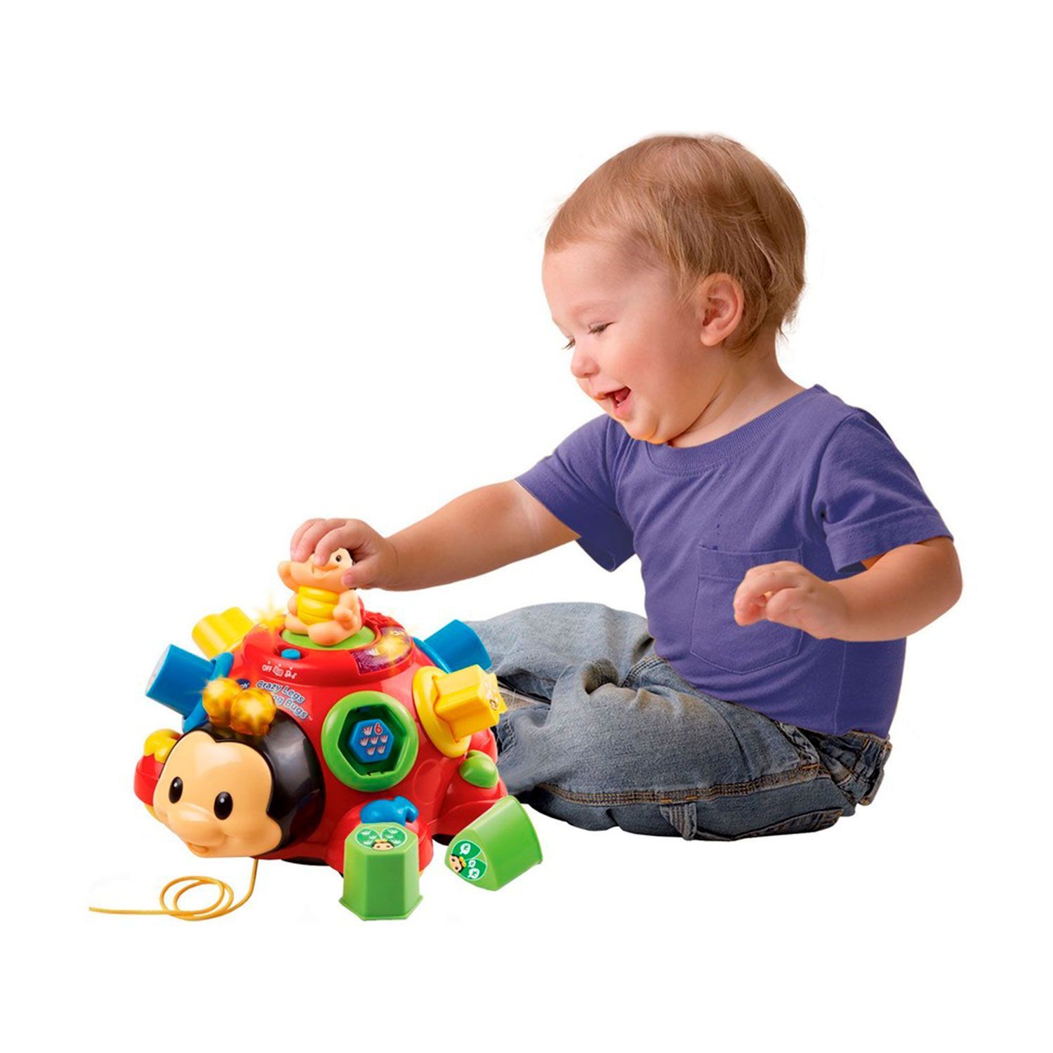 Подарок на 6 месяцев. Vtech Божья коровка. Каталка-игрушка Vtech говорящий Жук (80-111226) со звуковыми эффектами. Detski igruski. Развивающиеся игрушки для детей.