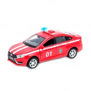 43727FS Игрушка Модель автомобиля 1:34-39 LADA Vesta Пожарная охрана