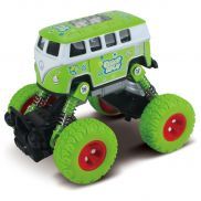 FT61077 Игрушка Автобус die-cast, инерционный механизм, рессоры, зеленый, 1:46 Funky toys