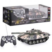 М85892 Боевой танк на ик-упр. Play Smart, Full Func, аккум./ адаптер, BOX 49,5x15x14,5 см, зел.хаки