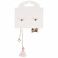 Т24634 Lukky Fashion серьги-гвоздики с подвесками металл+эмаль Кошечка и веер,карта